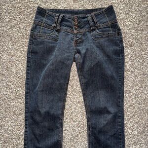 Younique Dark Wash Denim Capri